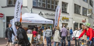 Umweltfreundlich und fair gewinnt – die VAUDE Re-Cycle Tour 2016 VAUDE Recycle Tour mit Stop am Store in Ulm
