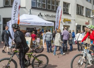 Umweltfreundlich und fair gewinnt – die VAUDE Re-Cycle Tour 2016 VAUDE Recycle Tour mit Stop am Store in Ulm