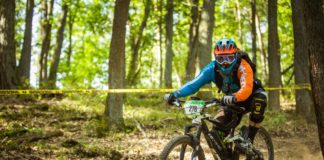 Enduro One: Bereit für 2017! Wirbelte eine Menge Staub auf... Rico Haase von der Haibike Enduro Crew