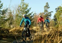 6.893 Meter – Mit dem eBike auf den höchsten Vulkan der Erde Bei den Vorbereitungen im Schwarzwald hat sich das Team bereits mit den eMountainbikes vertraut gemacht.