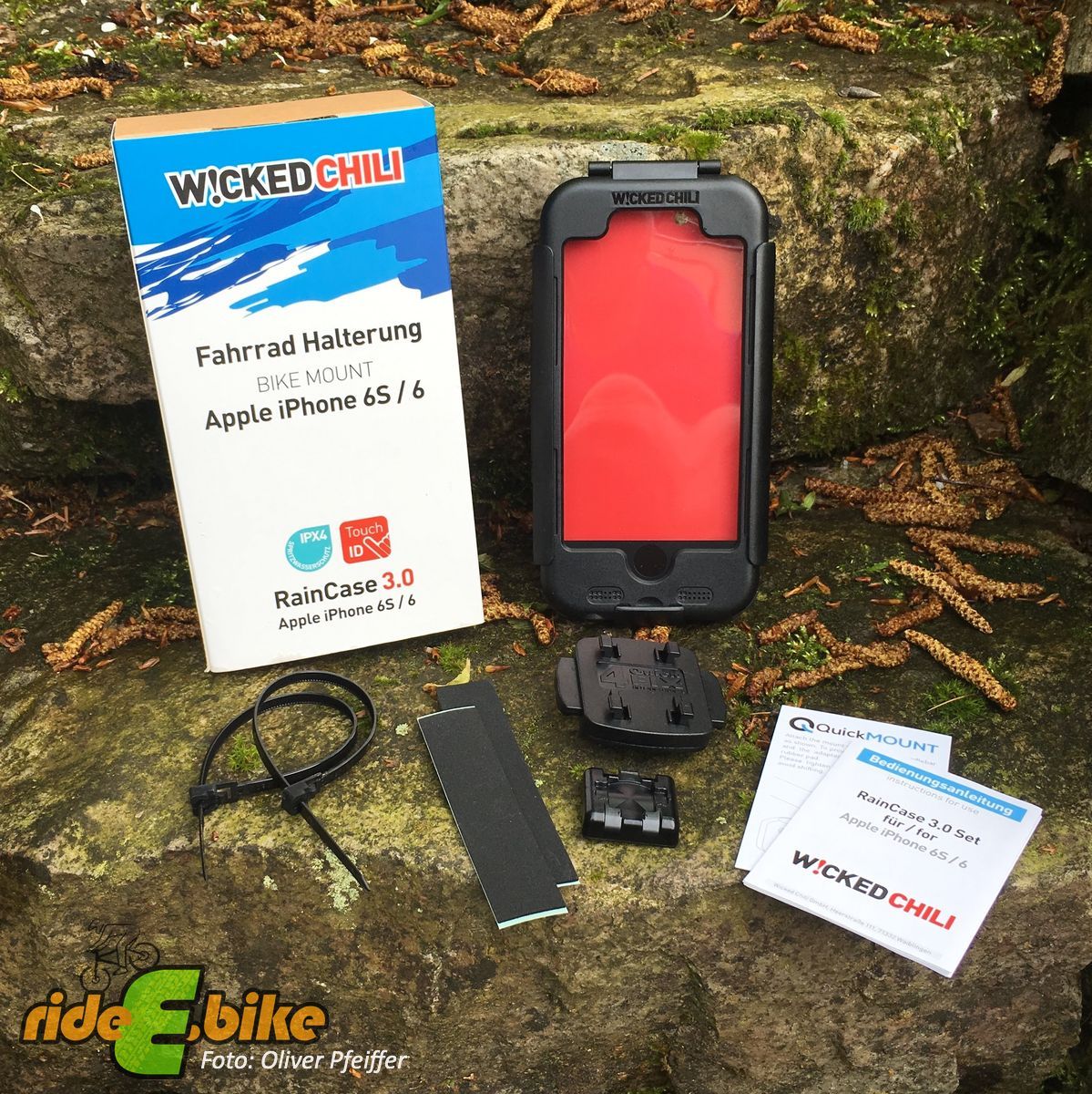Wicked Chili iPhone 12 Pro Max Motorrad Fahrrad Handy Bike Halterung QuickMOUNT