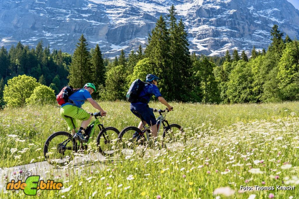 Grindelwald - Per E-Mountainbike über Almwiesen cruisen.